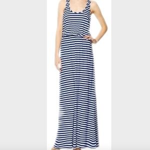 Michael Stars One Size Blue/White Striped Maxi